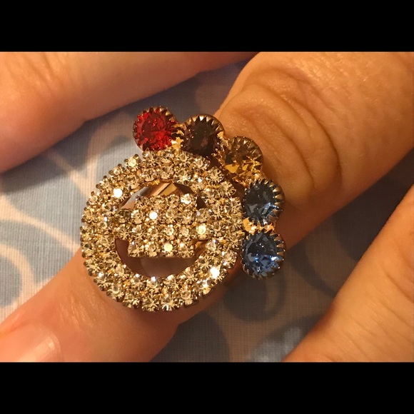 Womens Ring Fashion Gold Ring Adjustable - Picture 7 of 8